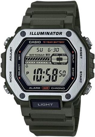 Casio Digitaluhr, Quarz, Harzarmband, grün, Herren - Bild 1