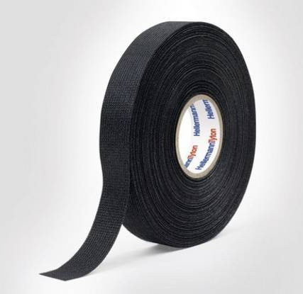 HellermannTyton HTAPE-PROTECT300-PET-BK 712-10001 Isolierband, Schwarz, Breite: 19 mm, Länge: 25 m - Bild 1