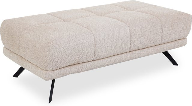 Hocker SYSTEMPOLSTER XXL MAXINE in Beige mit Bouclé-Stoff, B/T/H: 137 x 73 x 45 cm - Bild 1