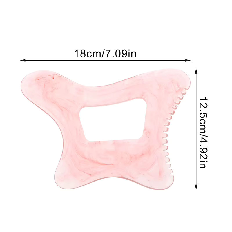 HNKMP Gua-Sha-Werkzeug aus Kunstharz, Massagegerät für Gesicht und Körper, Unisex - Bild 3