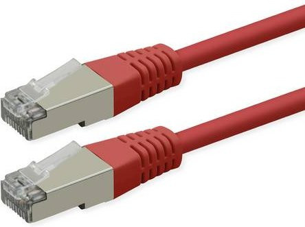 Roline Patchkabel Cat.6 S/FTP PiMF Ethernet LAN in Rot, Länge: 3 m - Bild 1