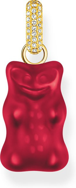 Thomas Sabo Anhänger, vergoldet, roter Goldbär, Zirkonia, Damen - Bild 1