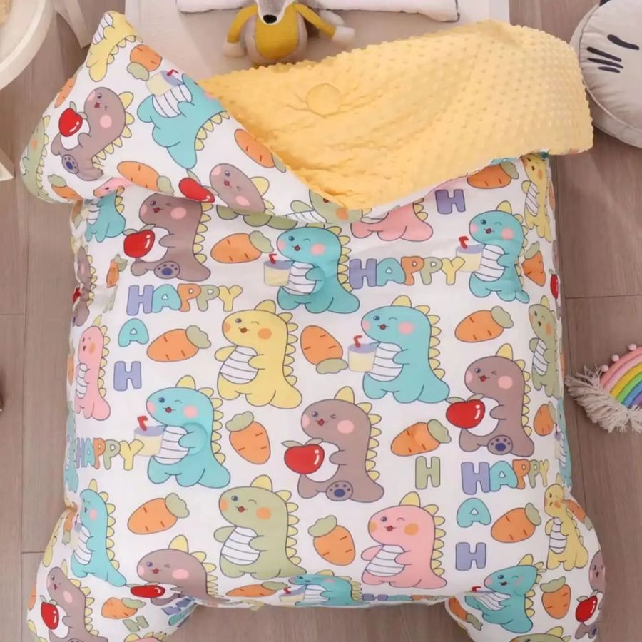 Doudou Samt Baby Quilt Kinderdecke aus Bambus-Baumwolle Multicolor - Bild 2