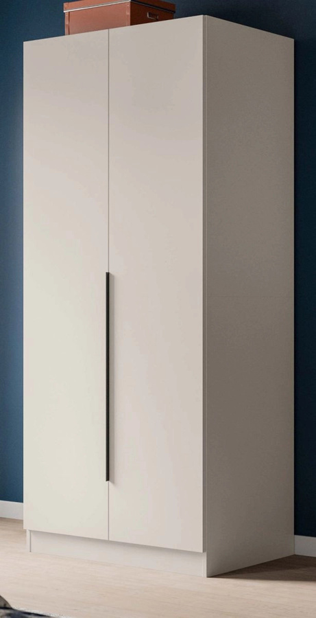 Kleiderschrank Swan 2-türig in Kaschmir, modern, B/H: 80 x 181 cm - Bild 1