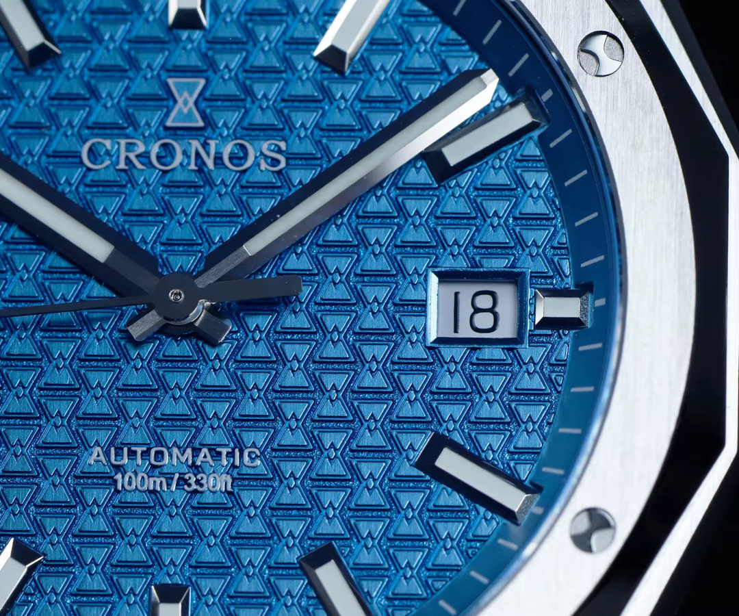 Cronos Armbanduhr Automatik, Edelstahl, Silber, 39 mm, Herren - Bild 2