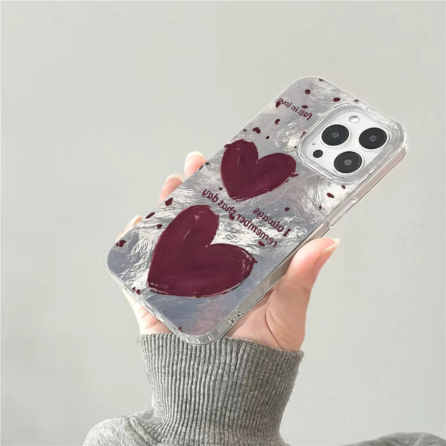 Sturzsichere iPhone Schutzhülle in Herzform aus TPU für iPhone 17 bis iPhone 7/8/XS/XR - Bild 3