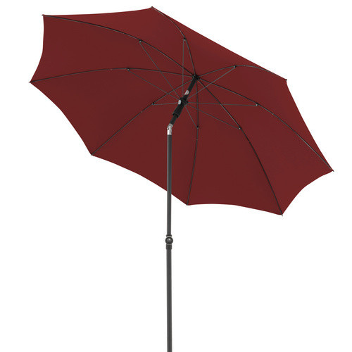 DOPPLER Sonnenschirm ACTIVE GREEN EDITION in Bordeauxrot mit Durchmesser: 210 cm - Bild 4