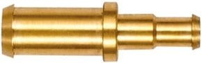 Riegler Gerader Reduzierstutzen aus Messing in Gold für Schlauch LW 4/3 mm - Bild 1