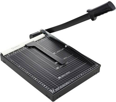 Renkforce RF-CUT-100 Hebelschneider A4 in Schwarz mit 12 Blatt Schnittleistung für 80 g/m² - Bild 1