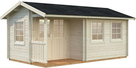 Palmako Blockbohlenhaus Susanna Gartenhaus aus Holz in Braun mit Satteldach, B/H/T: 510 x 263 x 300 cm - Bild 3