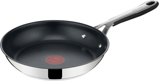 Jamie Oliver by Tefal Kitchen Essentials Edelstahl-Bratpfanne mit Non-Stick-Beschichtung, Farbe: Silber, Durchmesser: 24 cm - Bild 1