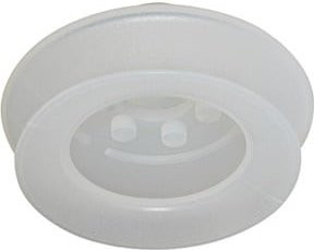 Riegler Balgsauger aus Silikon, rund, 1,5 Falten, transparent, Durchmesser: 33 mm - Bild 1