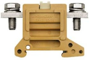 Weidmüller Bolzenklemme SAKG 32/35 II/GW in Beige und Gelb - Bild 1