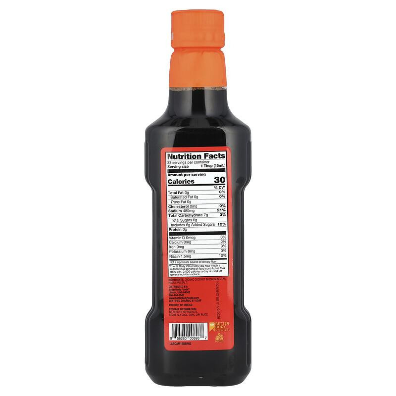 betterbody foods Bio-Kokosnuss-Aminos Sojasaucen-Ersatz 500 ml - Bild 2