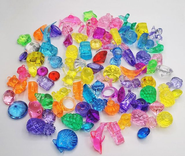 Binchi Outdoor Product Schachfiguren, Acryl Kristall Bauer Stein, 60-teiliges Set, Bunt / Mehrfarbig - Bild 1