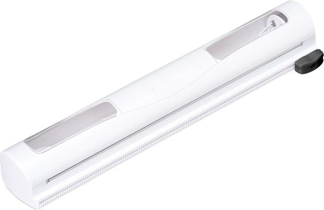 Relaxdays Folienschneider 2er Set aus Metall in Weiß und Schwarz, Magnetisch, B: 5 cm, T: 37 cm, H: 8 cm - Bild 1