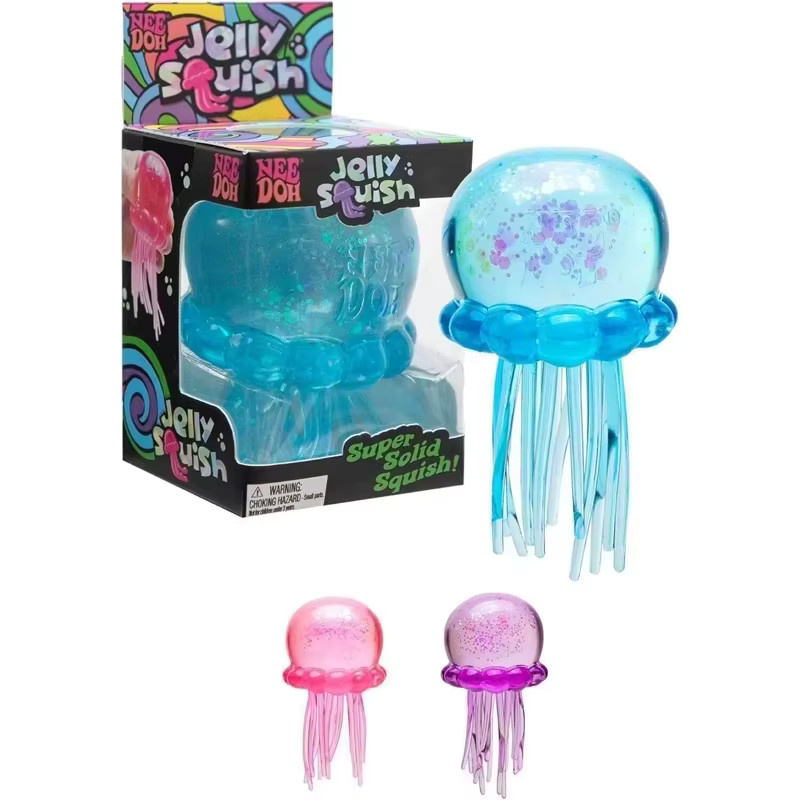 NeeDoh Jelly Squish Transparente Quallen-Stressball mit Glitzer, Fidget-Spielzeug - Bild 2