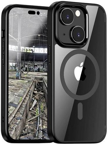 JT Berlin Pankow Hybrid MagSafe Backcover für Apple iPhone 15 in Schwarz und Transparent - Bild 1