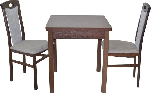 Essgruppe Leander III von Möbel direkt online, 3-teilig, aus Massivholz Buche in Brown, erweiterbar mit Ansteckplatten - Bild 1