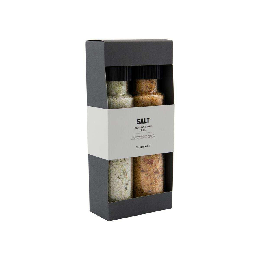 Nicolas Vahé Geschenkset mit Parmesan-Basilikum-Salz und Chili-Salz, Multicolor - Bild 2