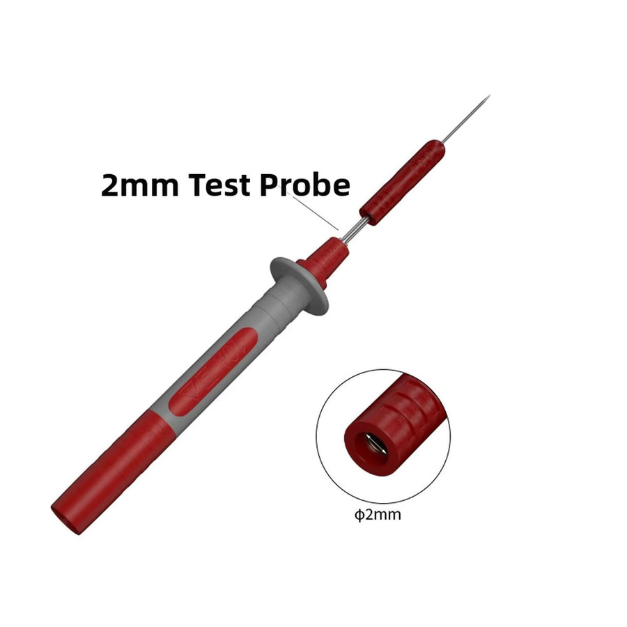 HpLive Test Pin Nadel Set für Automotive Reparaturen, 0,7 mm Durchmesser mit 2 mm Loch, Farbe: Rot - Bild 2