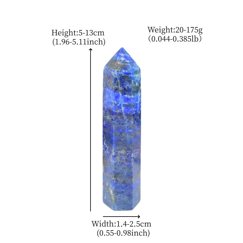 RYCRYSTAL Lapis Lazuli Kristallstein als Dekorationssäule in Blau - Bild 4
