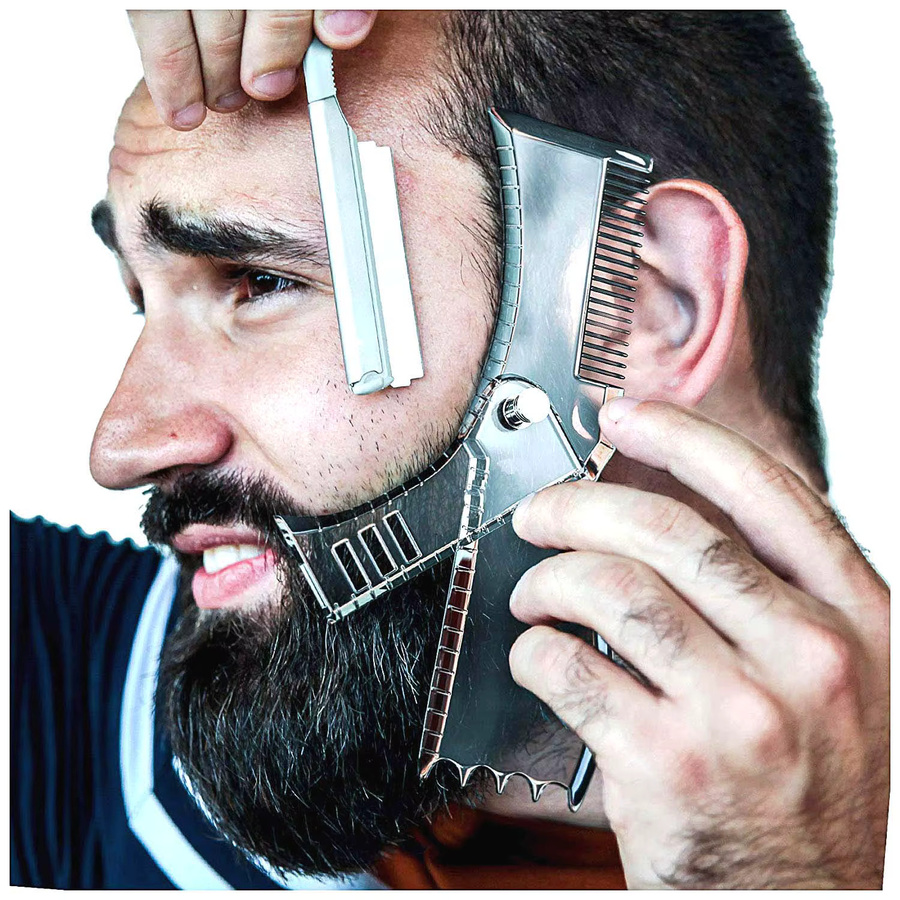 5-in-1 verstellbarer Bartkamm für Herren, Styling-Werkzeug - Bild 4