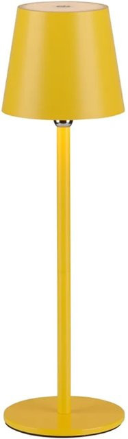 Just Light Akku-LED-Tischleuchte Boteria Gelb, dimmbar und höhenverstellbar, IP54, Durchmesser: 11 cm, Höhe: 37 cm - Bild 1