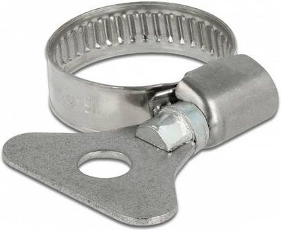 Delock 19576 Schlauchschellen Set aus Edelstahl in Silber, Durchmesser: 16 mm bis 25 mm, 10 Stück - Bild 1