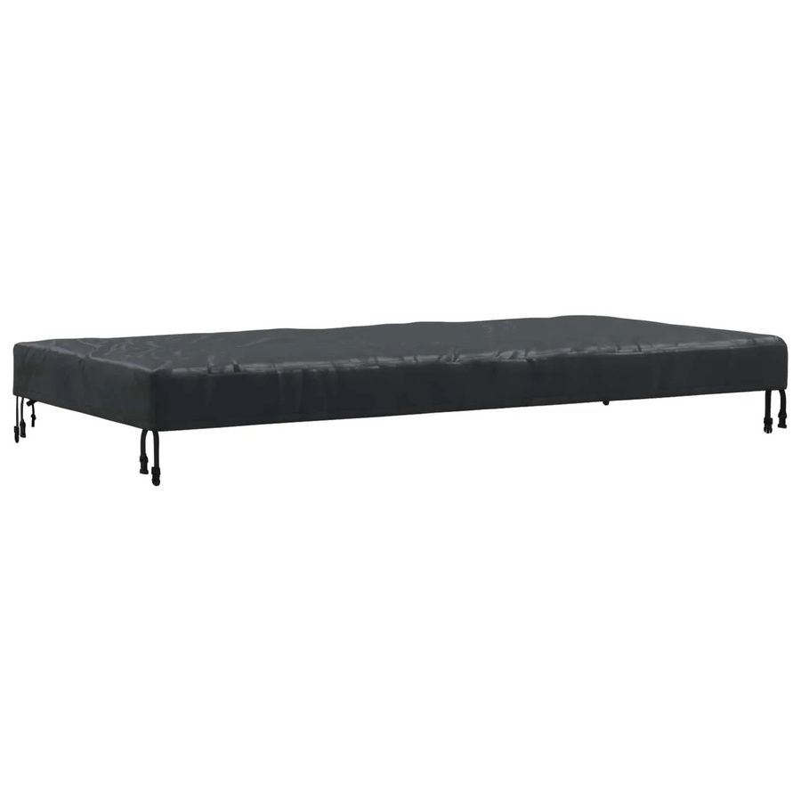 vidaXL Tischdecke Uni Schwarz, rechteckig, wasserabweisend und waschbar, B: 182 cm, T: 182 cm - Bild 2
