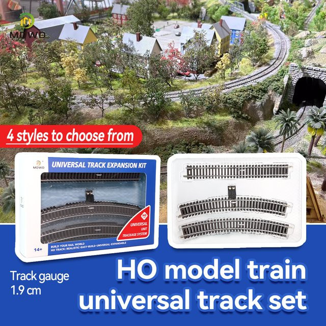 MDWD Eisenbahn-Gleis-Set, 1:87 (Spur H0), Elektrische Kurven- und Umschaltbahnen, ab 14 Jahre - Bild 1