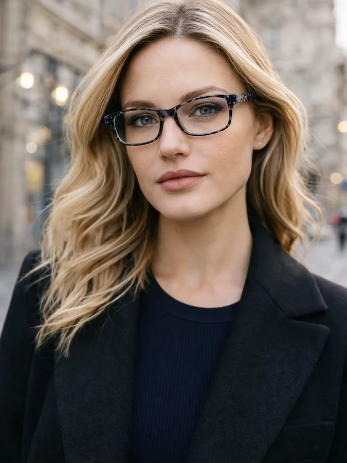 Lesebrille mit Blaulichtfilter, Vollrand, rechteckig, Unisex - Bild 4
