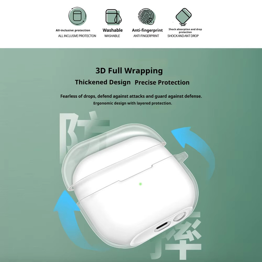Transparente Silikon-Schutzhülle für Samsung Galaxy Buds 3 Pro - Bild 2