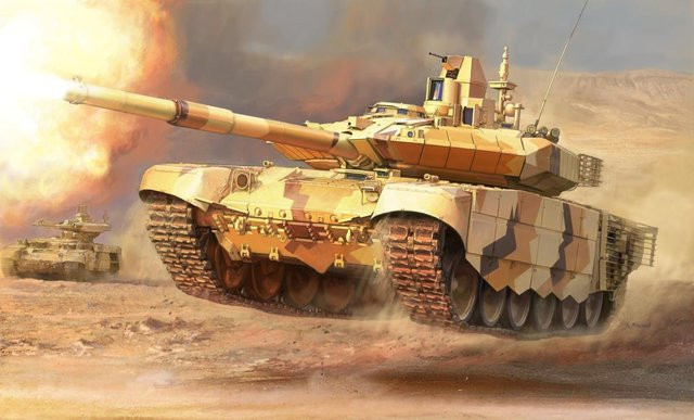 Zvezda T90MS, Fahrzeug, 1:100, Braun - Bild 1