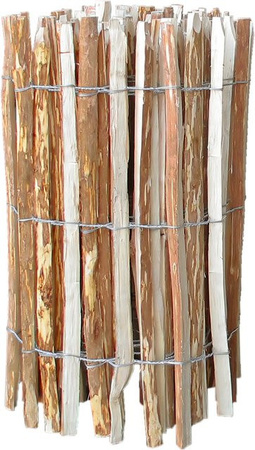 Floraworld Staketen-Gartenzaun Haselnuss Natur Braun B: 500 cm, H: 90 cm