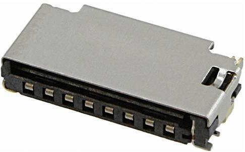Molex Buchsengehäuse-Kabel 8-polig mit 1,1 mm Rastermaß in Gold und Silber - Bild 1