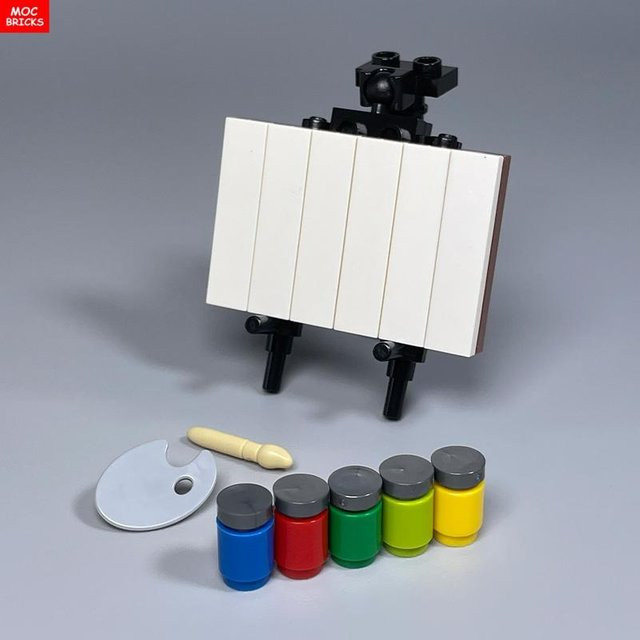 Yiran toy Bausteine Zubehör Zeichenbrett Palette Pinsel Malplatte - Bild 1