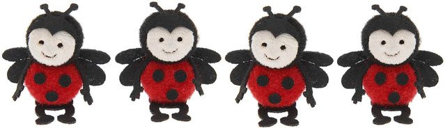 Rico Design Pompon Marienkäfer in Rot und Schwarz - Bild 1