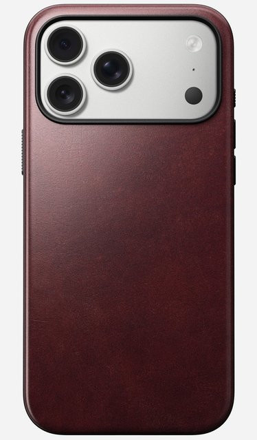 Nomad Modern Leather Case Schutzhülle für iPhone 17 Pro Max in Burgundy Horween - Bild 1