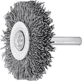 Lessmann Schaft-Rundbürste aus Stahldraht vermessingt mit 0,25 mm Besatzstärke, Durchmesser: 50 mm, Besatzbreite: 10 mm - Bild 1