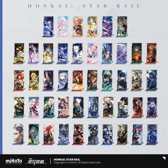 Sunsyea Honkai Star Rail miHoYo Original Acryl Quicksand Ornament Himeko Seele Multicolor - Bild 1