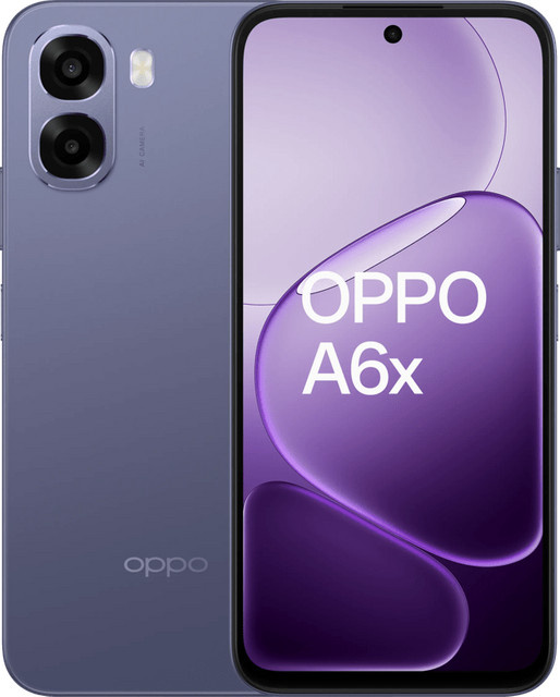 OPPO A6x Smartphone 128GB Lila 4G Android - Bild 1