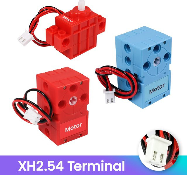 Keyestudio Programmierbarer 2-kg-Gleichstrommotor mit XH2.54-Terminal, kompatibel mit Lego-Bausteinen für Arduino-Steuerung, 360-Grad-Drehzahl - Bild 1