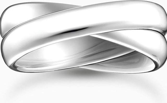 Thomas Sabo Damenring Duo schmal, 925 Silber - Bild 1