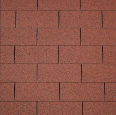 Rote Dachschindeln aus Dachpappe für dein Gartenhaus oder Holzhaus mit 3 m2 Abdeckung - Bild 1