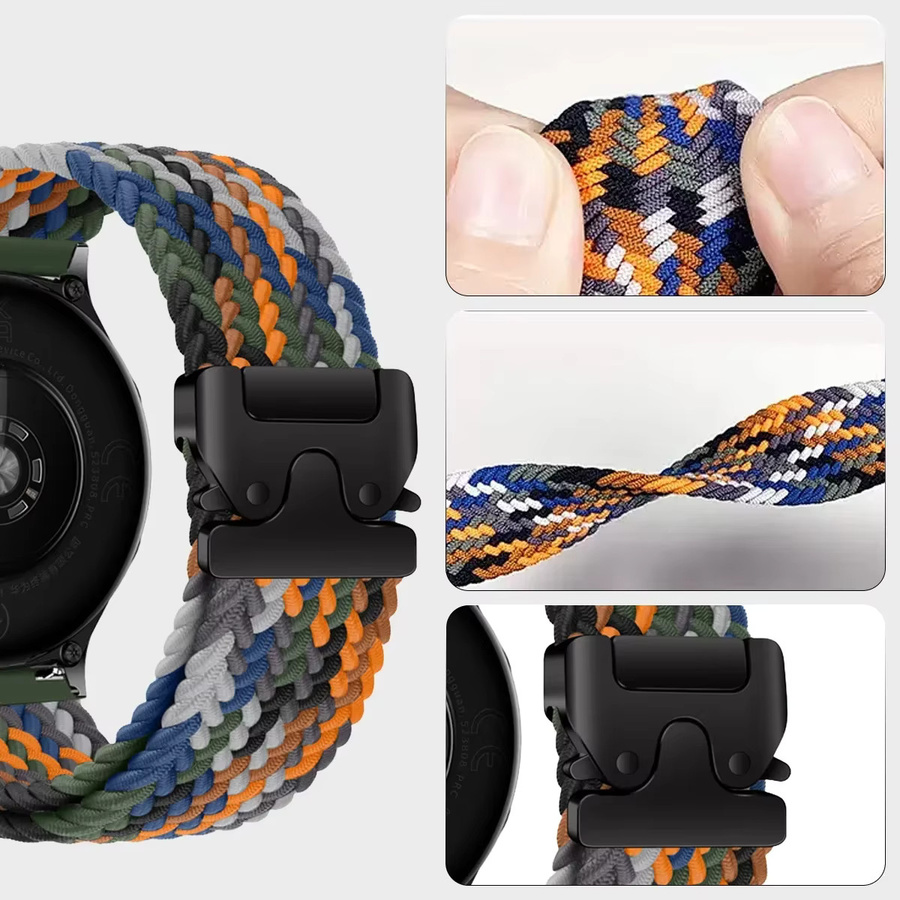 CAOWTAN Uhrenarmband Textil/NATO, 20 mm, 22 mm, Unisex - Bild 3