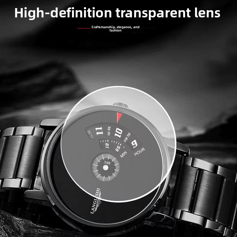 STARPERISH Armbanduhr Quarz, Edelstahl, Schwarz, Herren - Bild 4