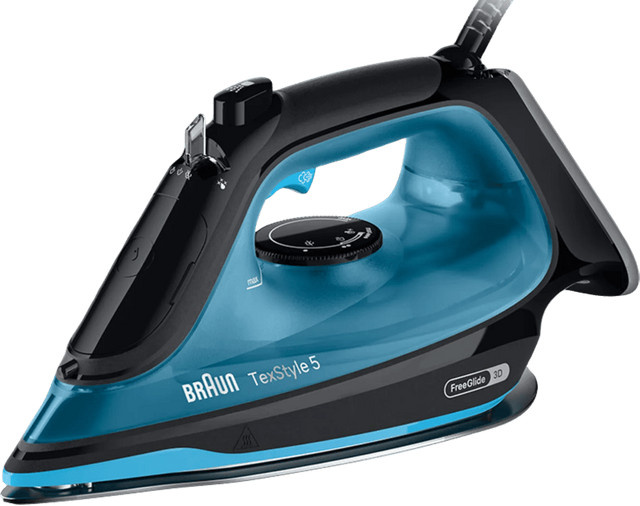 Braun TexStyle 5 SI5256BL Dampfbügeleisen in Blau mit 2600 Watt und vertikaler Dampffunktion - Bild 1