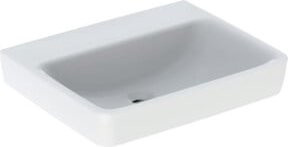 Geberit Aufsatzwaschtisch Renova Plan aus Keramik, rechteckig, weiß, Breite: 60 cm, Tiefe: 48 cm, ohne Überlauf und ohne Armatur - Bild 1