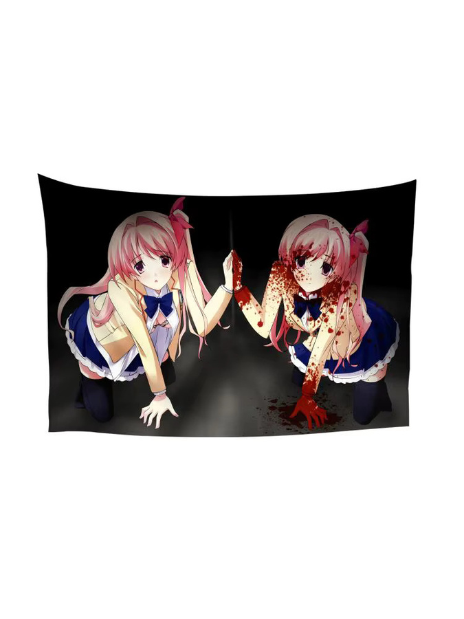 Chaos Head Sakihata Wandteppich aus Mikrofaser in Multicolour, B: 90 cm, H: 50 cm - Bild 4